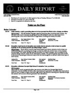 Daily report [Feb. 12, 2015]