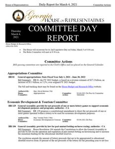 Daily report, 2021 March 4