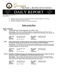 Daily report, 2023 March 14