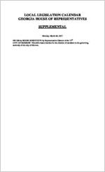 Local legislation calendar [Mar. 6, 2017A]