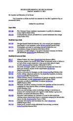 House supplemental rules calendar, 2015 March 13
