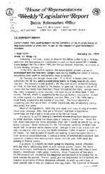 Weekly legislative report [Jan. 26, 1996]