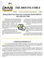The driving force: news from the Department of Motor Vehicle Safety, 2003 May