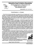 Bobwhite quail initiative newsletter, Vol. 4 No. 7 (Summer 2003)