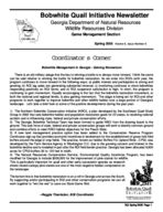 Bobwhite quail initiative newsletter, Vol. 6 No. 9 (Spring 2005)