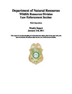 Field operations weekly report, 2011 January 2-8