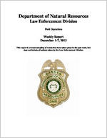 Field operations weekly report [Dec. 1-7, 2013]