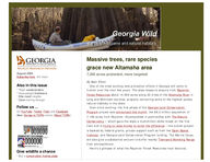 Georgia wild: news of nongame and natural habitats [Aug. 2009]