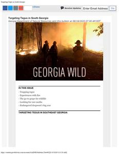 Georgia wild: news of nongame and natural habitats, 2020 August 18