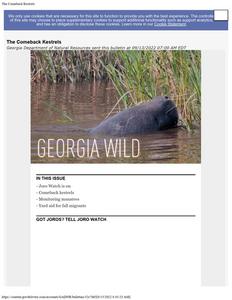 Georgia wild: news of nongame and natural habitats, 2022 September 13