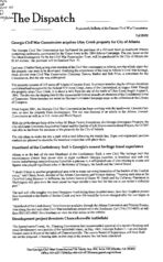 Dispatch (Georgia Civil War Commission), Autumn 2002