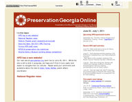Preservation Georgia online, June 25-July 1, 2011