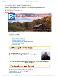 Preservation posts, 2019 September-October