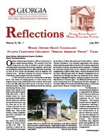Reflections- Georgia African American Historic Preservation Network, Vol. 10, no. 1 (July 2011)