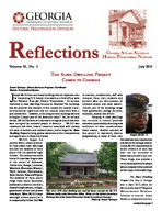 Reflections- Georgia African American Historic Preservation Network, Vol. 11, no. 3 (July 2013)
