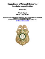 Field operations weekly report [May 16, 2015]