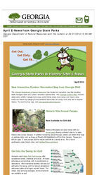 Georgia state parks and historic sites e-news [Apr. 2014]
