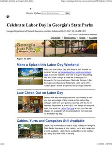 Georgia State Parks and Historic Sites, 2017 September