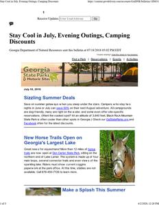 Georgia State Parks and Historic Sites, 2018 July 18