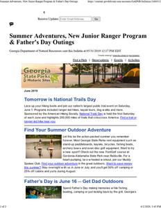 Georgia State Parks and Historic Sites, 2019 June