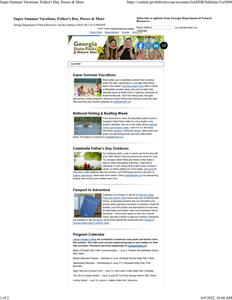 Georgia State Parks and Historic Sites, 2022 June