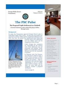 The PSC pulse, 2016 Fall