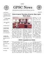 GPSC news, Vol. 4, no. 4 (Spring 2005)