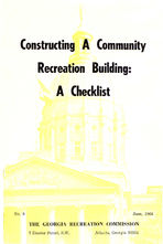 Constructing a community recreation building: a checklist [June 1966]