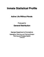Inmate statistical profile: active life without parole, Dec. 2005