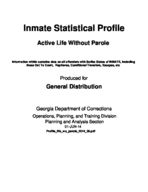 Inmate statistical profile: active life without parole, 2014-06-01