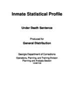 Inmate statistical profile: under death sentence, 2006-05-01