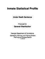 Inmate statistical profile: under death sentence, Mar. 2007