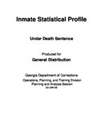 Inmate statistical profile: under death sentence, Dec. 2008