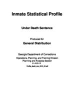 Inmate statistical profile: under death sentence, Aug. 1, 2012