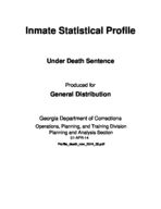 Inmate statistical profile: under death sentence, Apr. 1, 2014