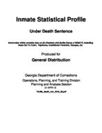 Inmate statistical profile: under death sentence, Apr. 1, 2015