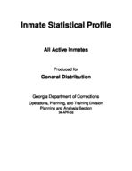 Inmate statistical profile: all active inmates, Apr. 2006