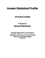 Inmate statistical profile: all active inmates, Aug. 2006