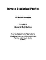 Inmate statistical profile: all active inmates, Dec. 2009