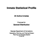 Inmate statistical profile: all active inmates, Feb. 2009