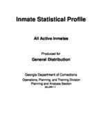 Inmate statistical profile: all active inmates, Jan. 5, 2011