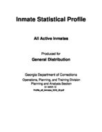 Inmate statistical profile: all active inmates, Mar. 1, 2013
