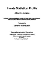 Inmate statistical profile: all active inmates, Mar. 1, 2016