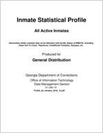Inmate statistical profile: all active inmates, 2018 December