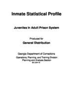 Inmate statistical profile: juveniles in adult prison system, 2010-05-01