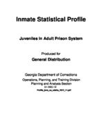 Inmate statistical profile: juveniles in adult prison system, Dec. 1, 2012