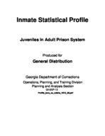 Inmate statistical profile: juveniles in adult prison system, Sept. 2, 2013