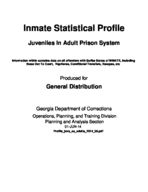 Inmate statistical profile: juveniles in adult prison system, 2014-06-01