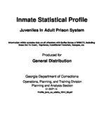 Inmate statistical profile: juveniles in adult prison system, Sept. 1, 2014