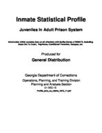 Inmate statistical profile: juveniles in adult prison system, Dec. 1, 2015